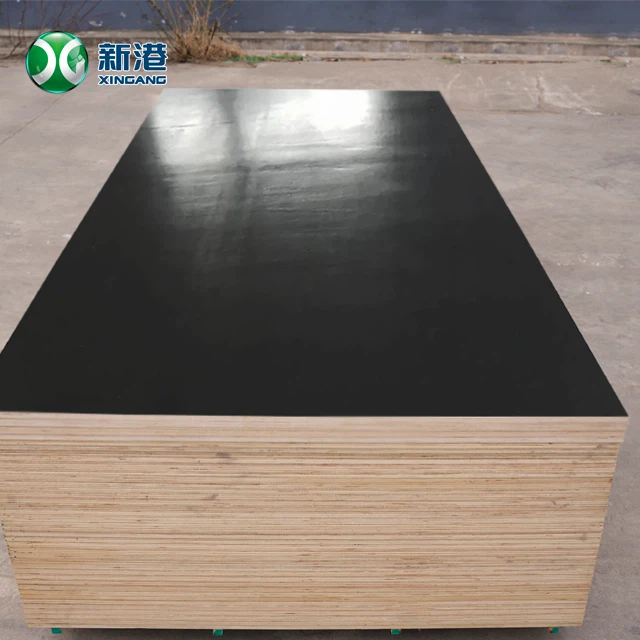 18 mm Construction Shuttering Board 4x8ft Full Poplar Core Black Concrete Formwork Film Faced Plywood