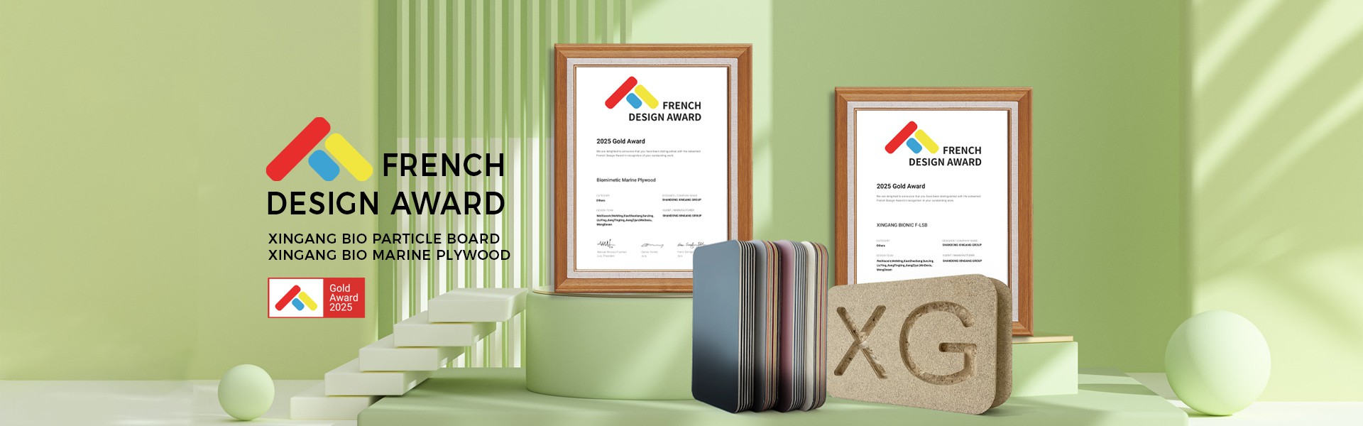 Xingang Biomimetic lightweight high-strength particleboard